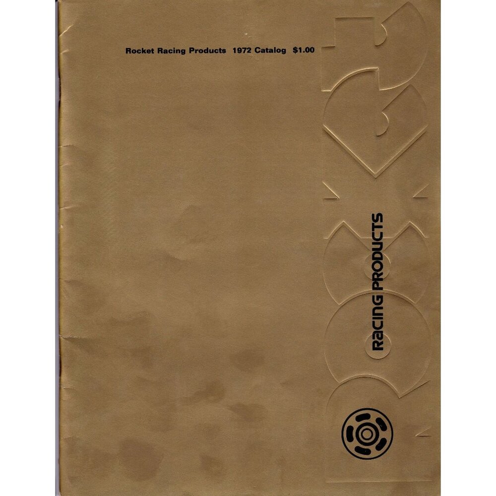 Rocket Racing Products 1972 Catalog Gold Embossed Cover 56 pages Vintage